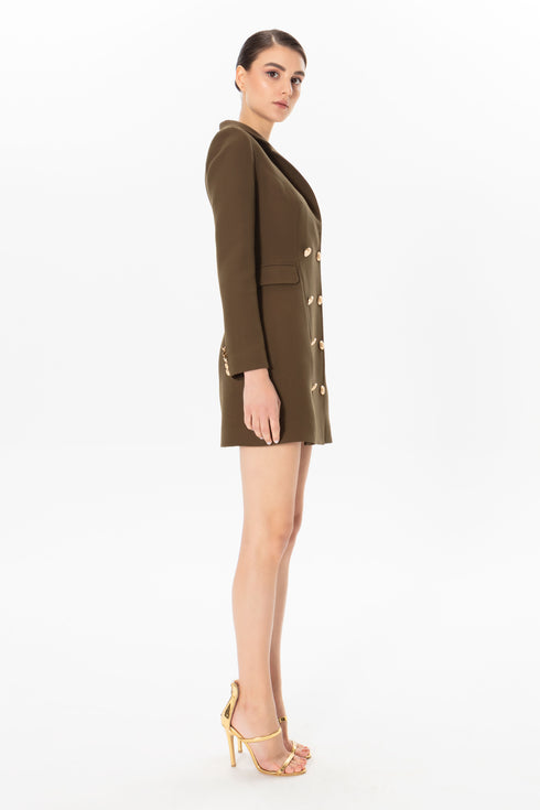 Front Button Jacket Dress